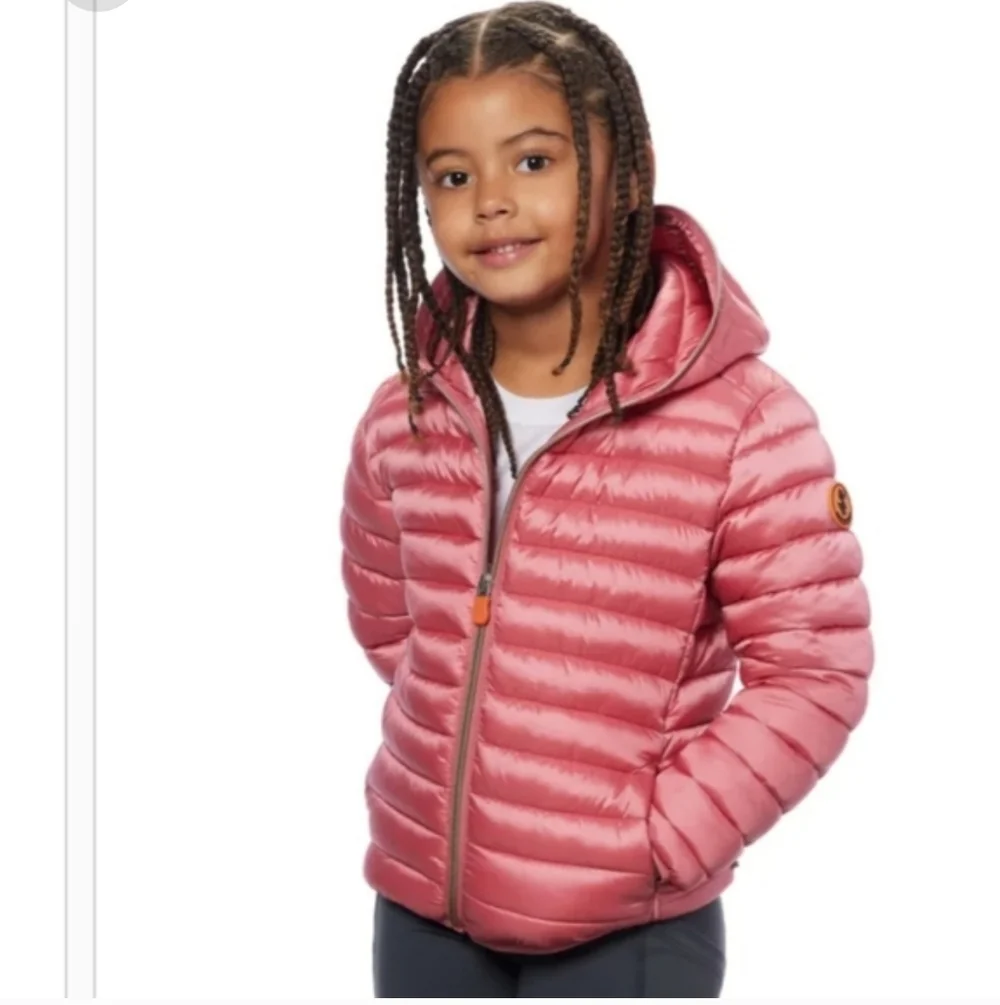 The DuckSave the Duck Youth Hooded Puffer Jacket PlumTech NWT!